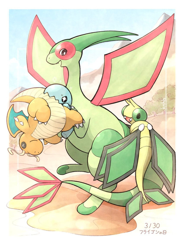 flygon-dragonite-trapinch-and-vibrava-po