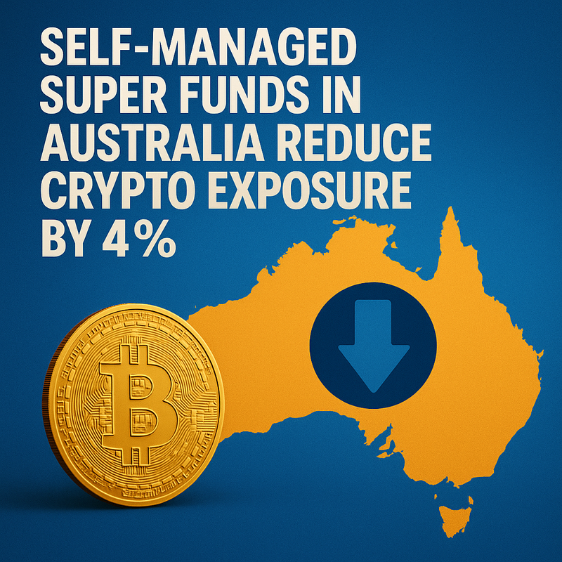 Self-managed super funds in Australia reduce crypto exposure by 4%.