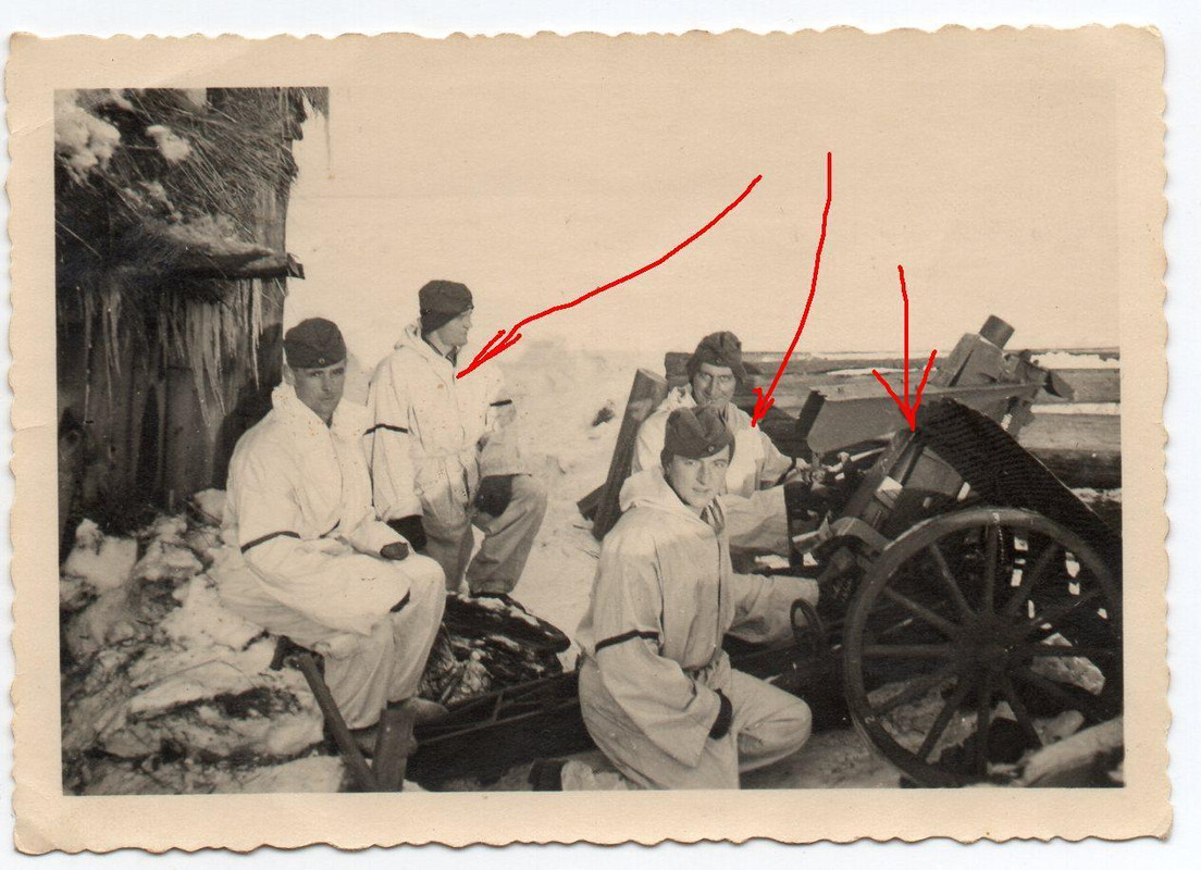 Fotos Deutsche Soldaten Wintertarn Infanterie Geschütz Ostfront