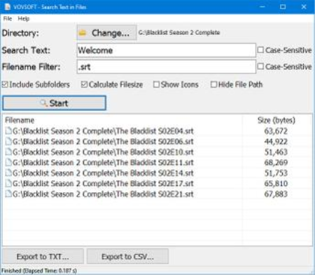 VovSoft Search Text in Files 3.2 Portable