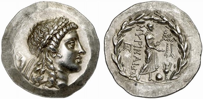 Tetradracma. Mirina (Aeolis, Misia). Reino de Pérgamo. 155-145 a.C. 674724