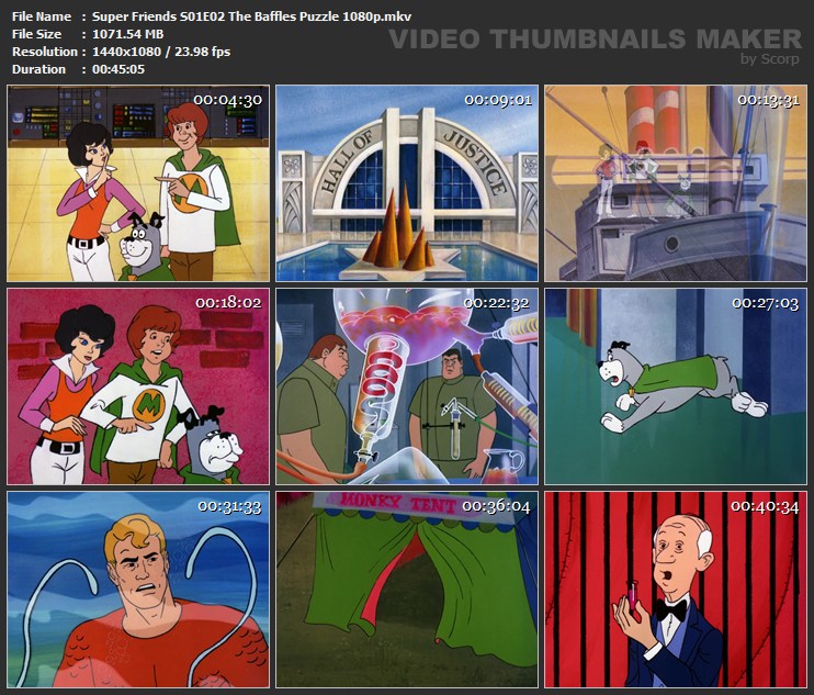 Super Friends S01E02 The Baffles Puzzle 1080p.mkv