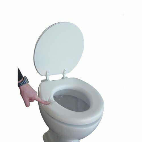 ULTRA SOFT TOILET SEAT ADULT PADDED CUSHION BATHROOM WHITE ULTRA SOFT TOILET SEAT ADULT PADDED CUSHION BATHROOM WHITE