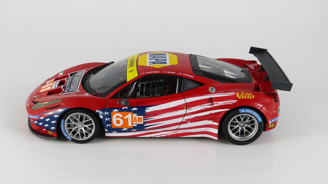 1:18 Hot Wheels Elite Ferrari 458 Italia GT2 LeMans #61 AF Corse 