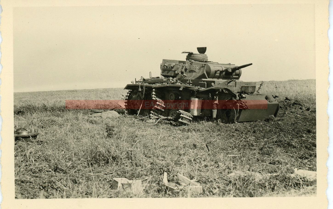 Tank Panzer III Russland Kämpfe Foto