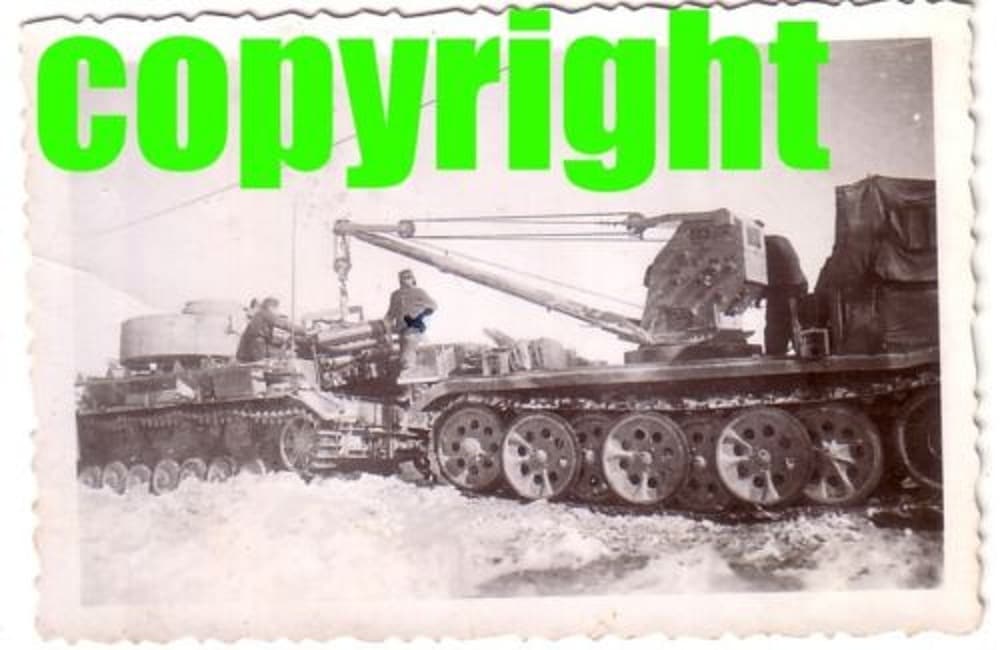 Orig.Foto Werkstatt Panzer IV Turmschürzen Turm 