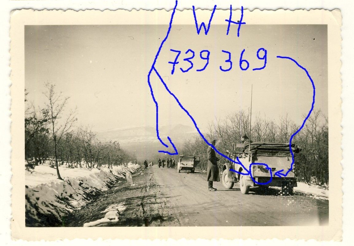 2 Foto Funk-Kübelwagen 11. Panzer Division Bulga