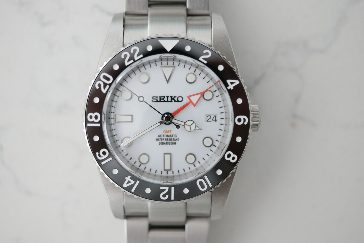 WTS Seiko NH34 GMT homage Rolex 6542 albino oreo image 2