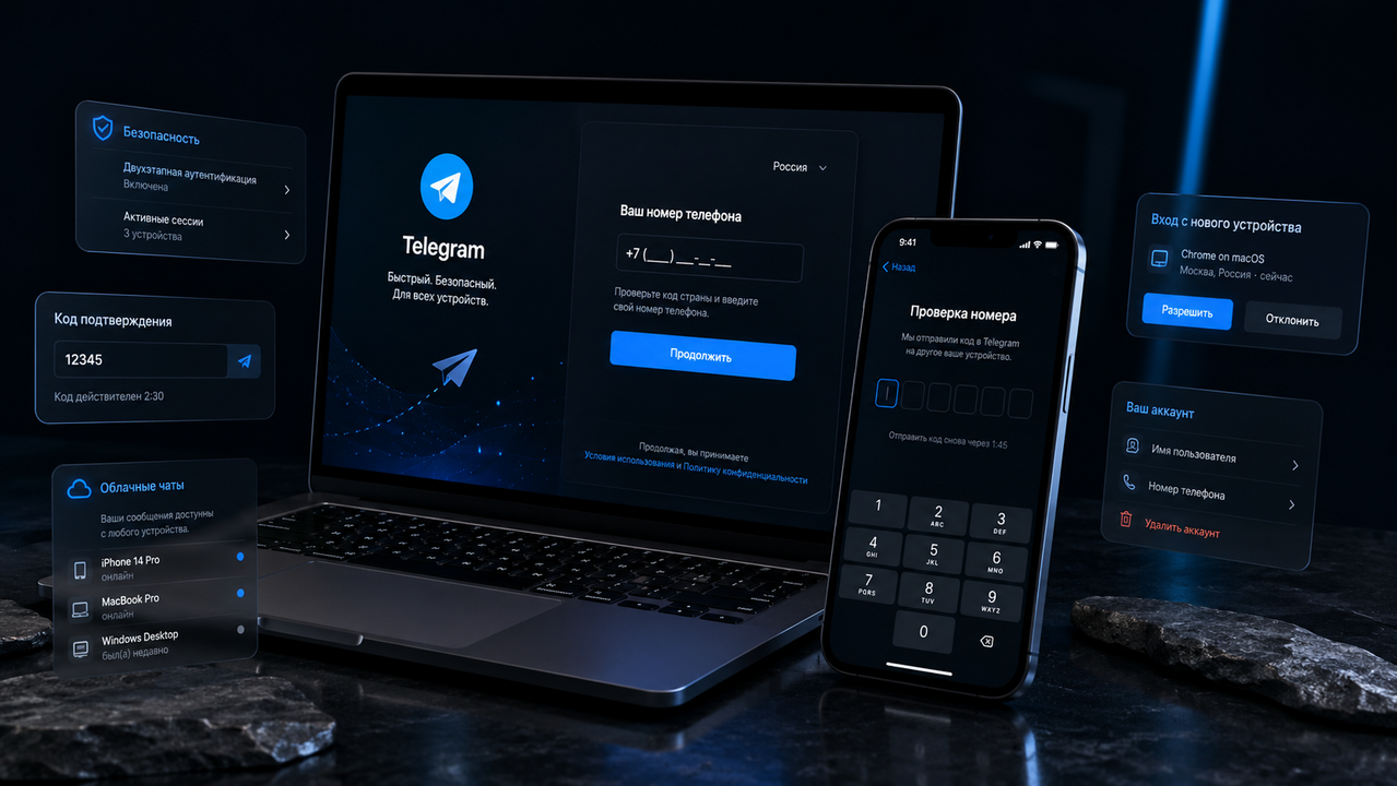 Как зарегистрироваться в Telegram в России в 2026 году с российским номером: iPhone, Android и ПК