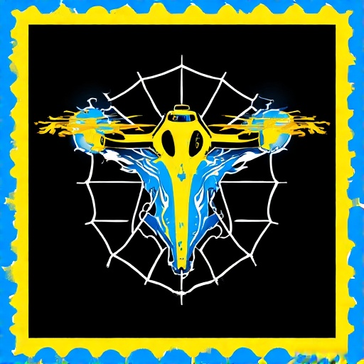 Postal-stamp-style-art-of-a-fl-70