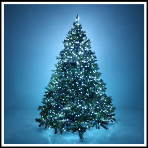 ALBERO DI NATALE FOLTO VOLUMINOSO EFFETTO REALISTICO ABETE VERDE MODELLO BAVIERA