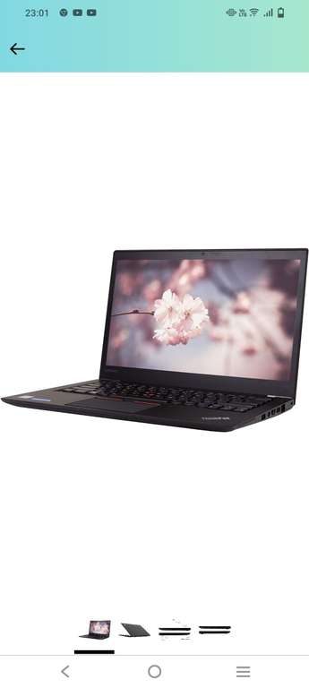 Amazon: Lenovo ThinkPad T460S 14 pulgadas, Core i5-6300U 2.4 GHz, 8 GB Ram, 256 GB SSD, Windows 10 Pro 64 bits, cámara web (Reacondicionado)