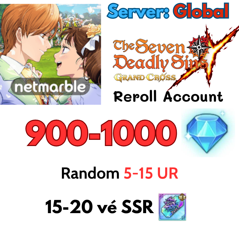 [Global] Seven Deadly Sins Grand Cross Starter Account 