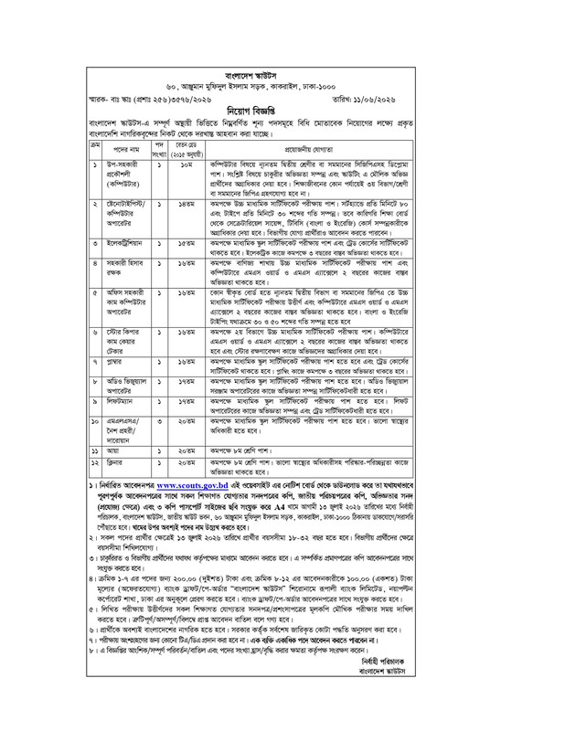 Bangladesh-Scouts-Job-Circular-2026