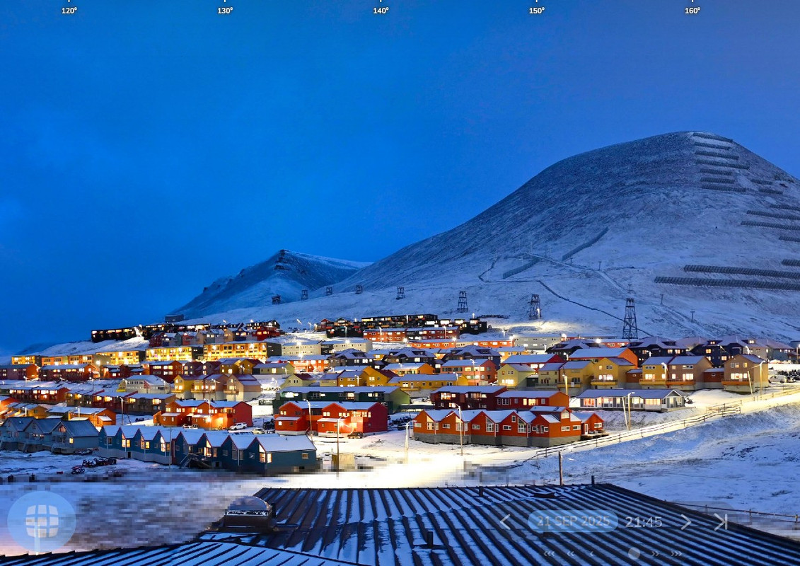 first snow longyearbyen svalbard 21 09 25