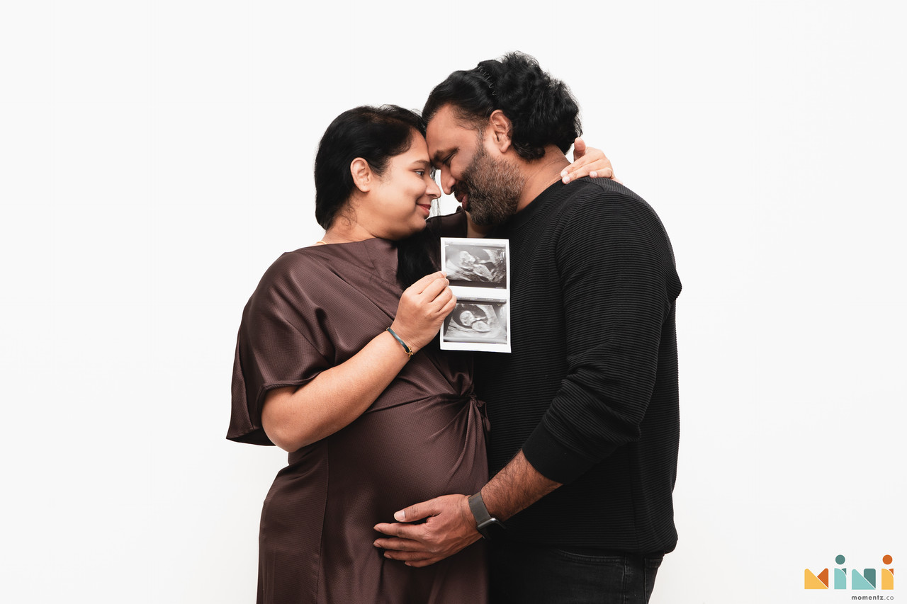 South Indian maternity photographer Coventry — home session, natural light, expecting mother