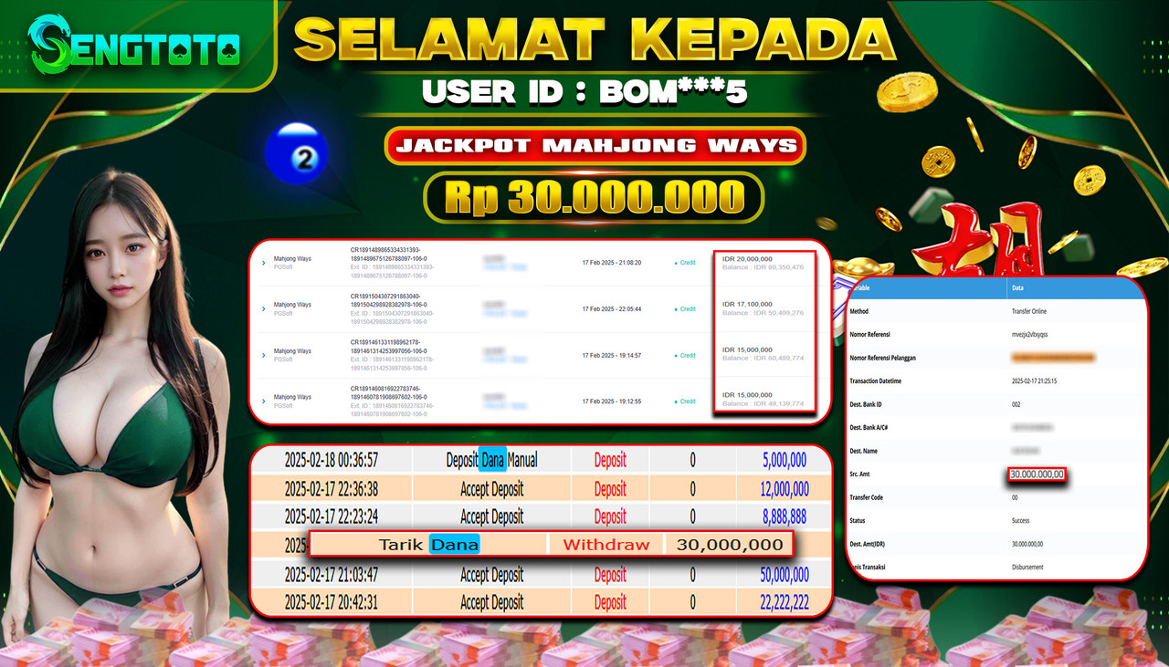 BUKTI PEMBAYARAN SLOT MAHJONG WAYS