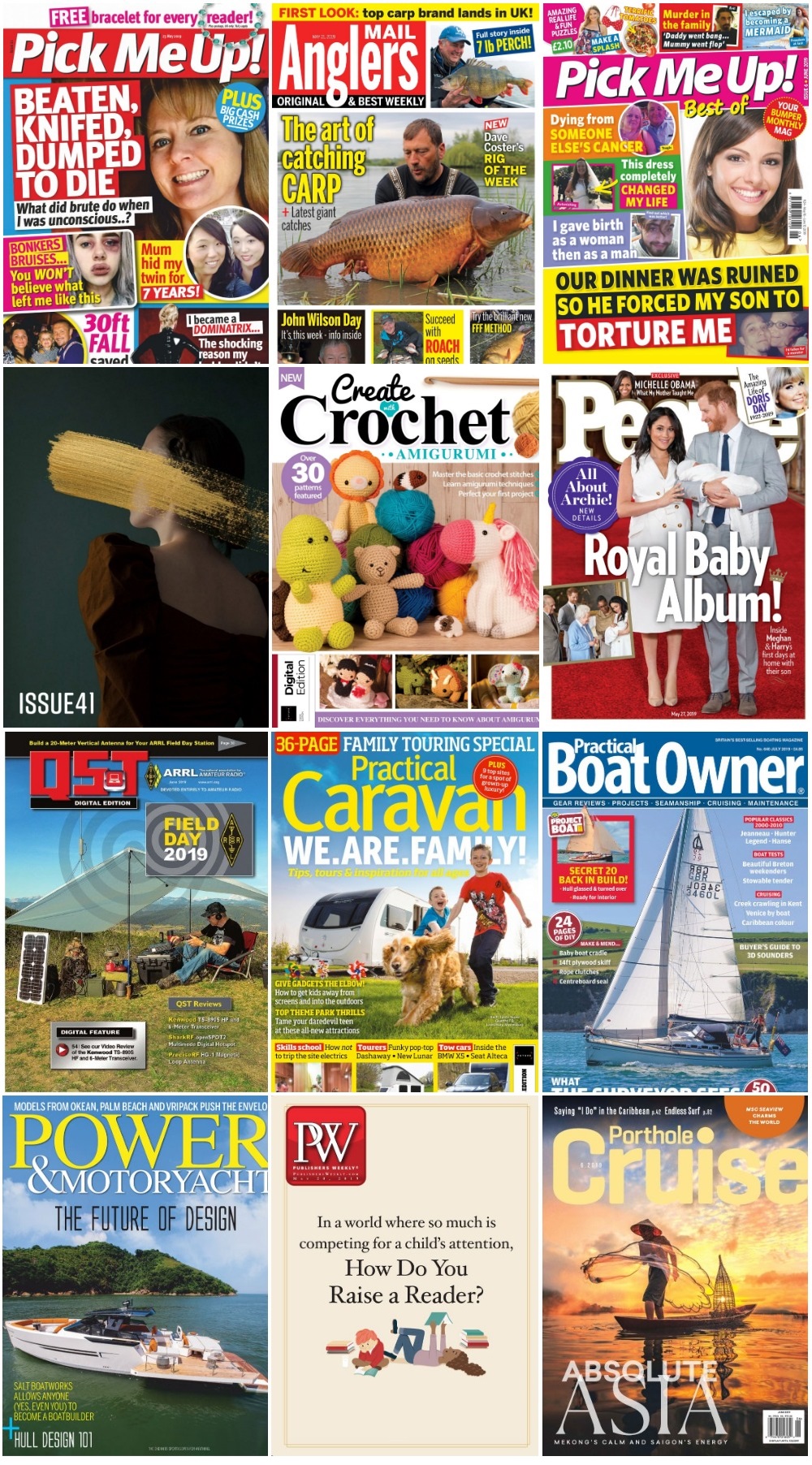 50 Assorted Magazines - June 03 2019