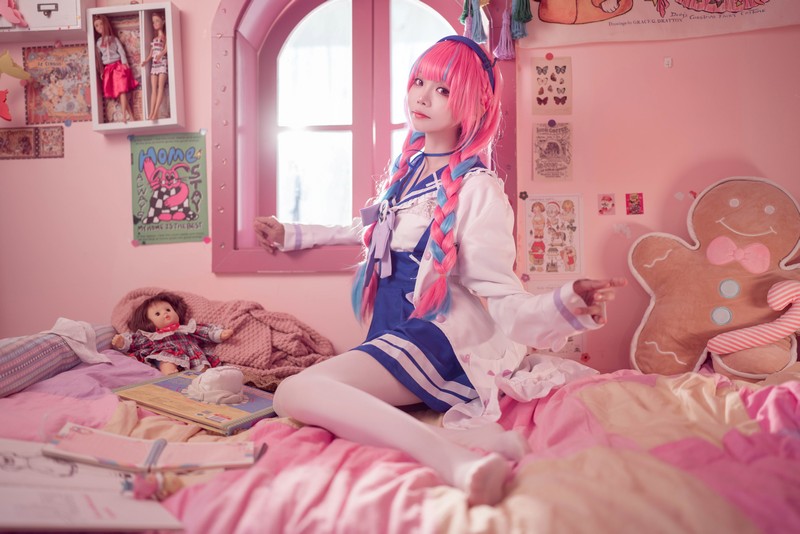 艾西Aiwest 湊阿库娅私服Cosplay写真图集 虚拟主播高清美图 55P (274.4M)插图5