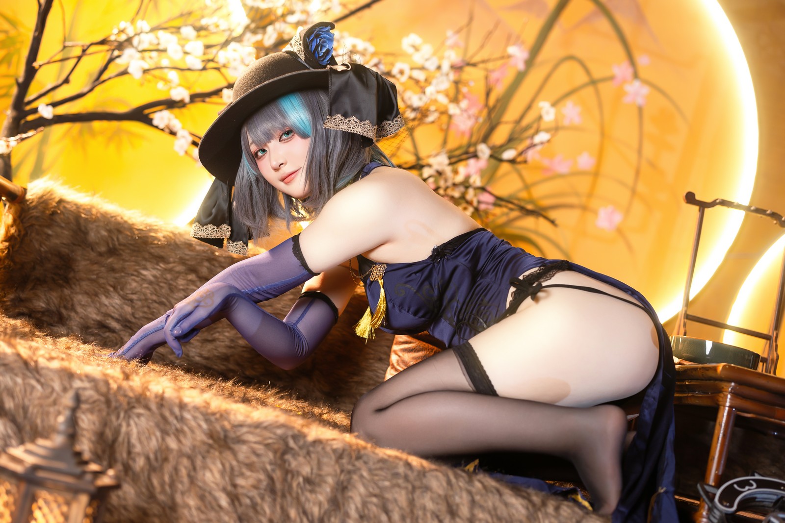 屿鱼 Yuyu 金装猫猫头 原创 Cosplay 写真集（60P｜747MB）插图5