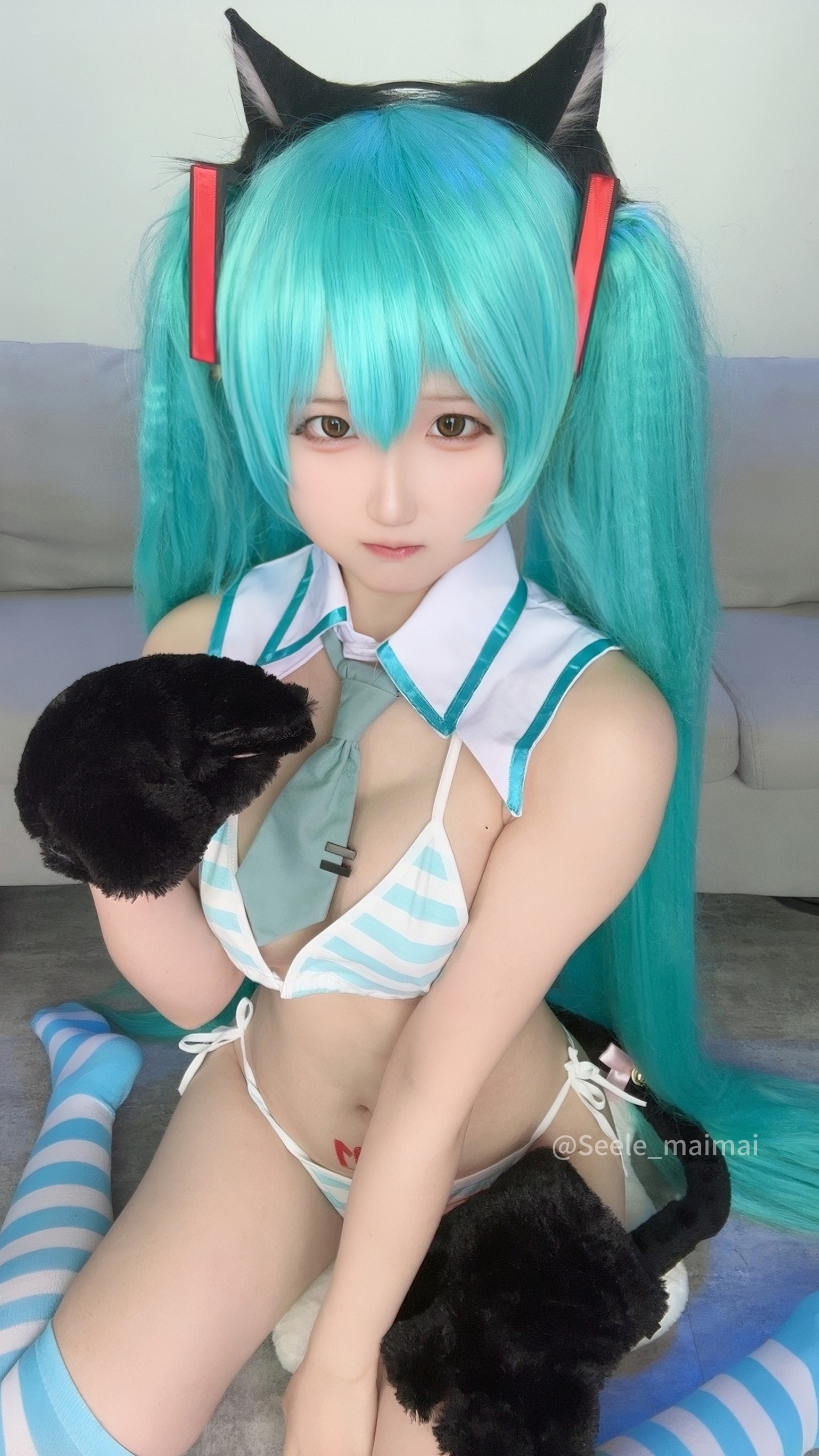 Seele麦麦初音未来主题写真｜可爱蓝系高清图包（80P-273MB）插图7