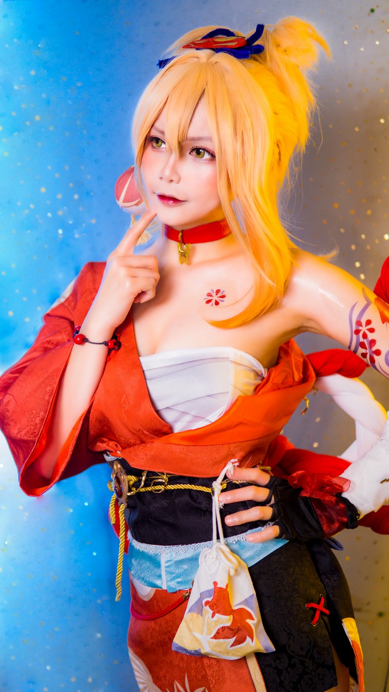 Joyce Lin2x Yoimiya Cosplay Genshin Impact 写真 40P插图3
