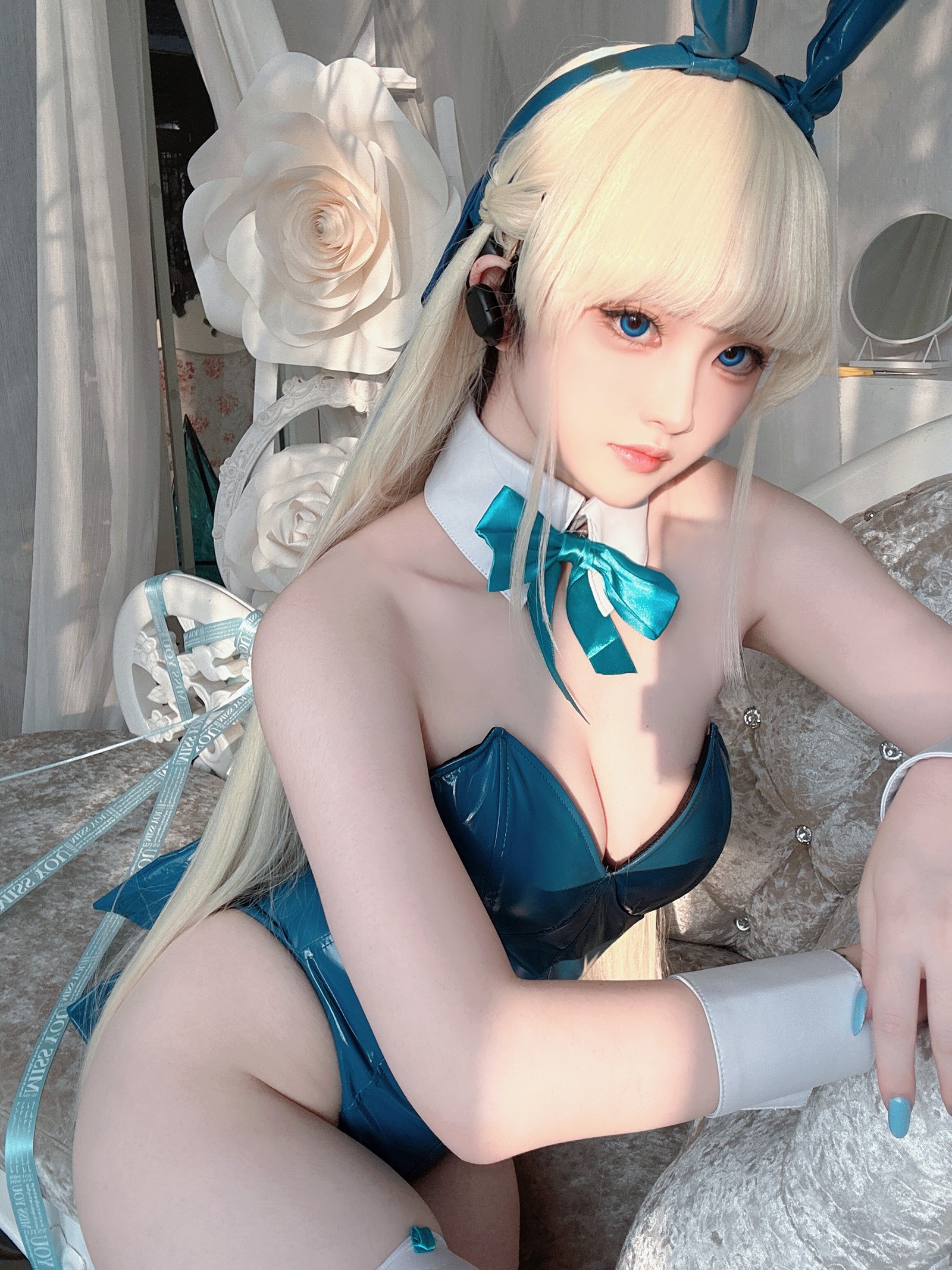 屿鱼 Yuyu Toki × 飛鳥馬トキ 蓝色兔女郎 Cosplay 写真集（45P｜522MB）插图5