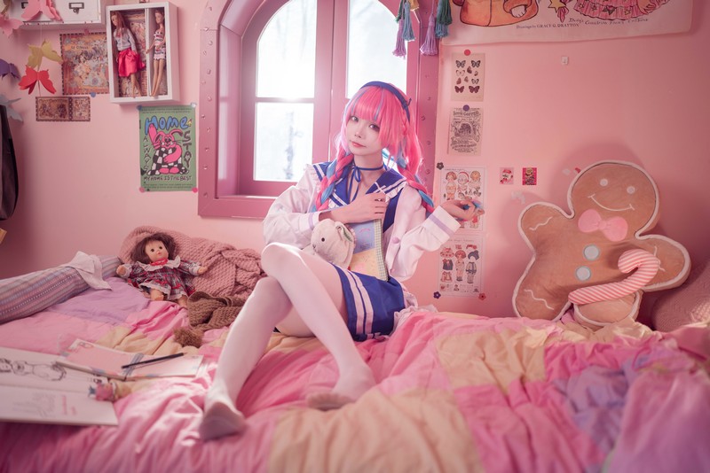 艾西Aiwest 湊阿库娅私服Cosplay写真图集 虚拟主播高清美图 55P (274.4M)插图1