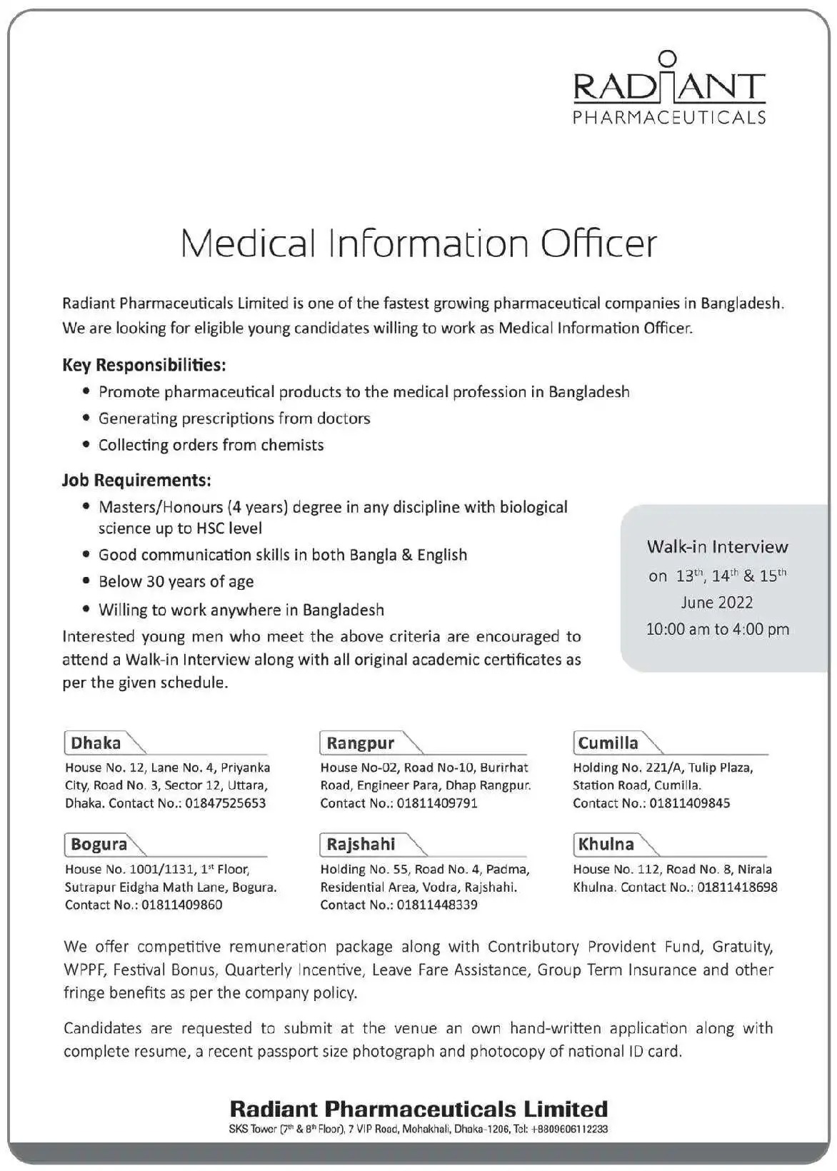 Radiant Pharma Circular 2022 Image