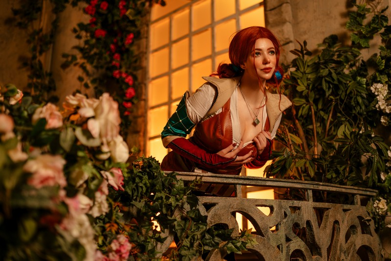 Alina Becker 特莉丝 Triss Merigold Cosplay 巫师系列高清写真【37P-150M】插图2