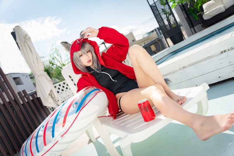 切切Celia 明日方舟 红 Cosplay 高清写真 28P+1V插图2
