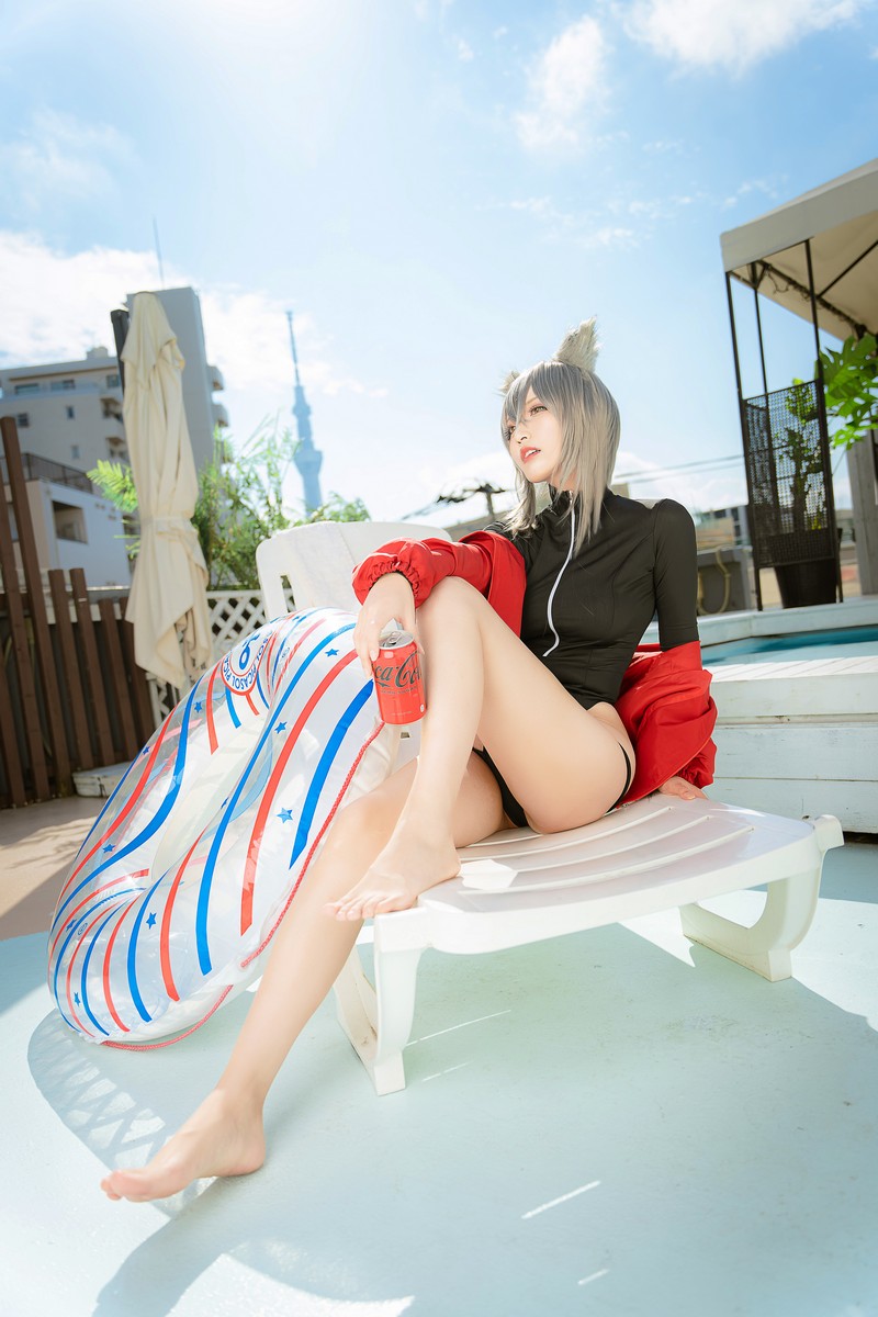 切切Celia 明日方舟 红 Cosplay 高清写真 28P+1V插图4