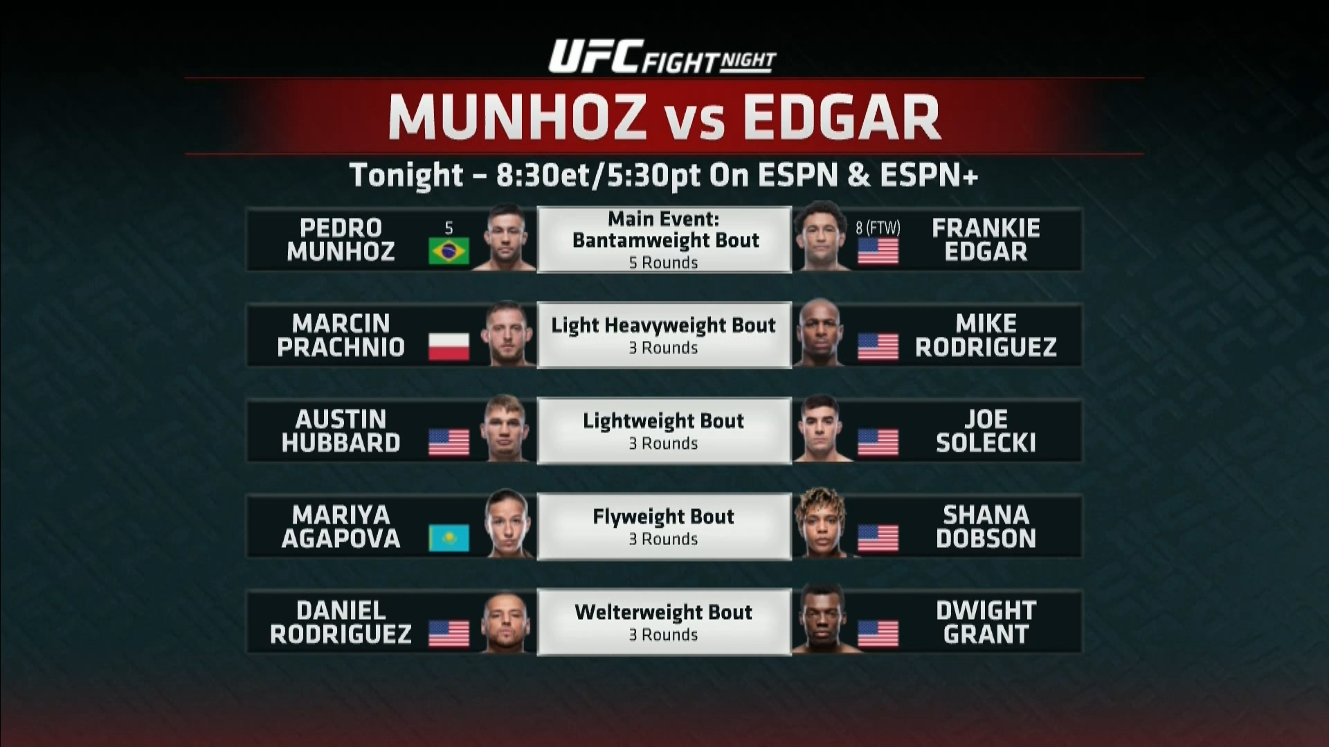 UFC on ESPN 15 Full Event 1080i HDTV -WH