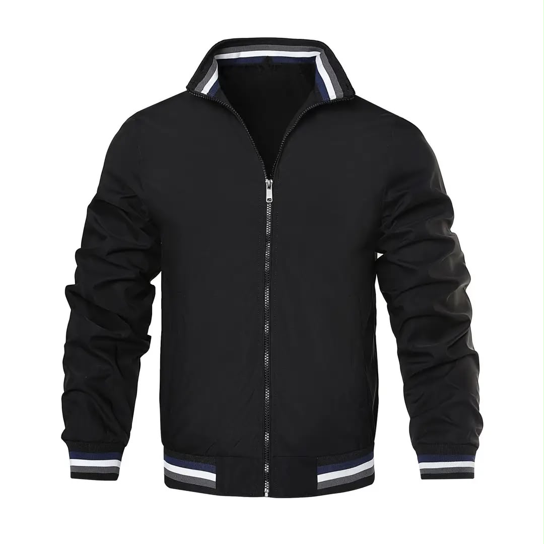 Back View of Men's Winter Jacket