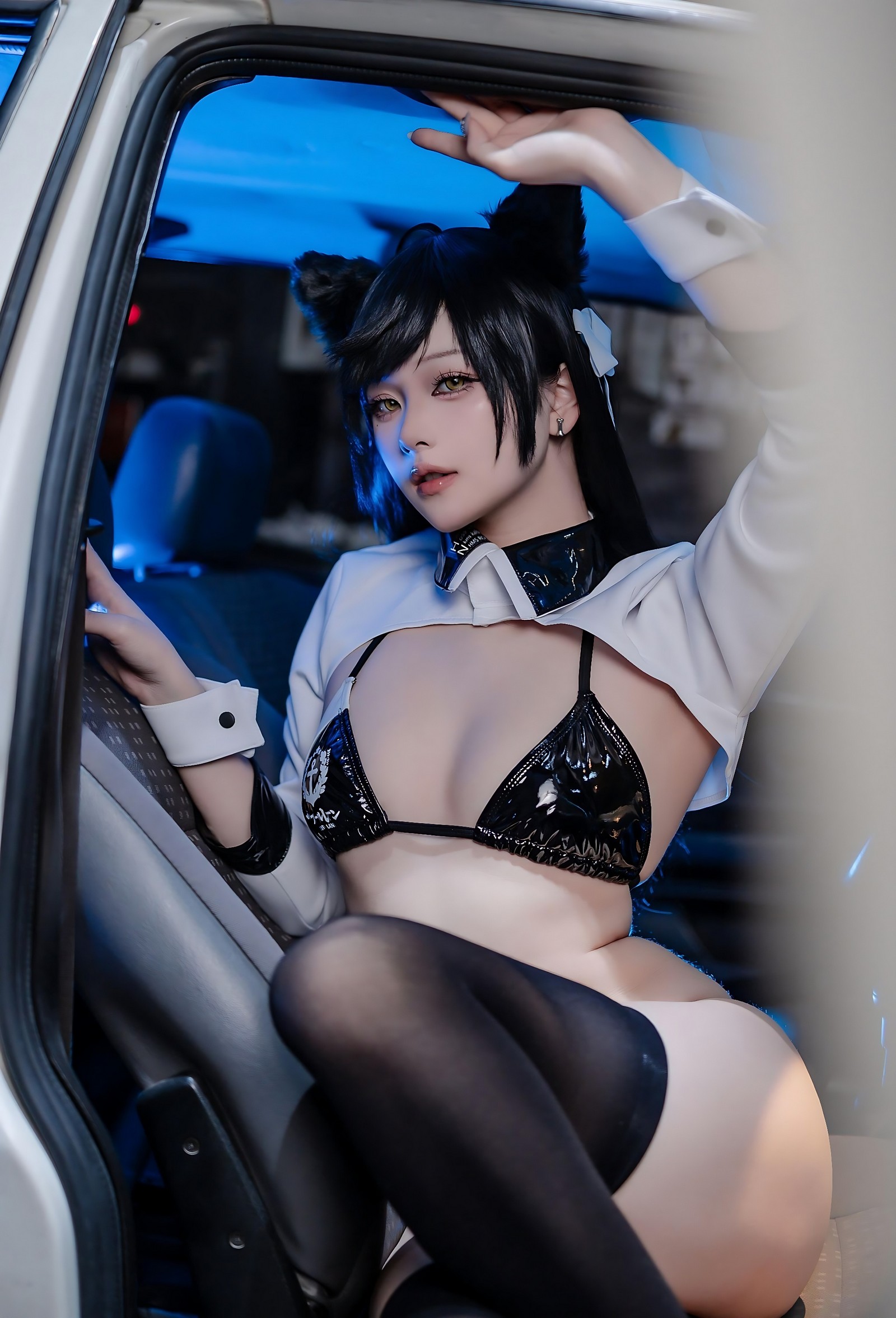 屿鱼 Yuyu 碧蓝航线 爱宕 赛车服 Cosplay 写真图集（114P｜142MB）插图