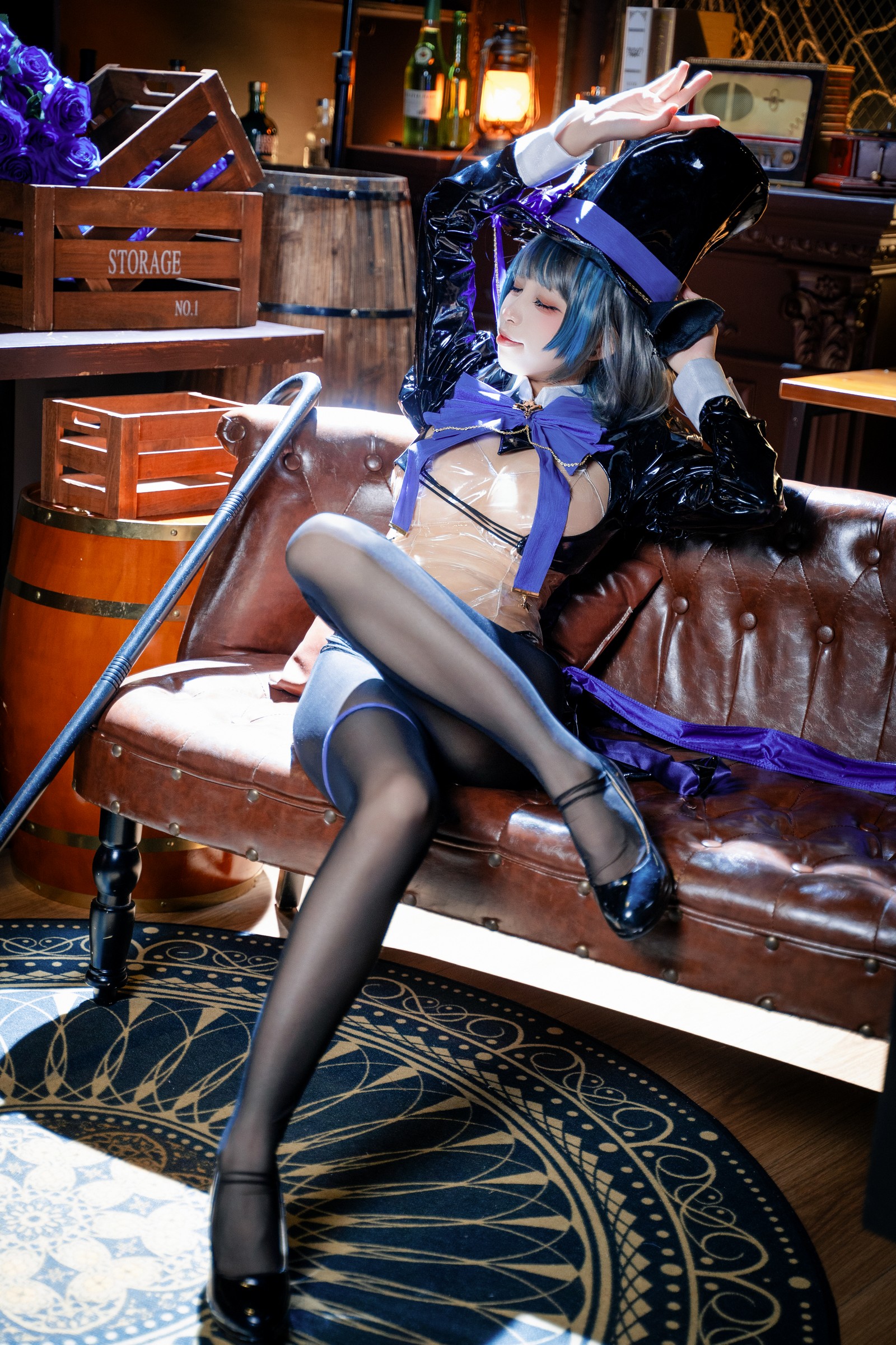 三無人型摄影图：碧蓝航线柴郡《绚烂夜梦》 COS 套图（40P／288M）插图8