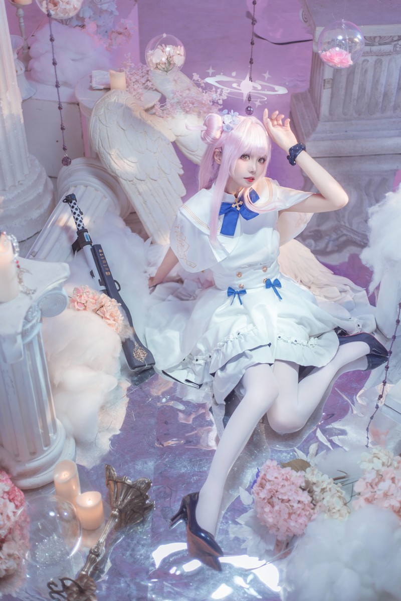 艾西Aiwest 碧蓝档案圣园未花Cosplay写真图集 高清美图合集 40P (415.8M)插图6