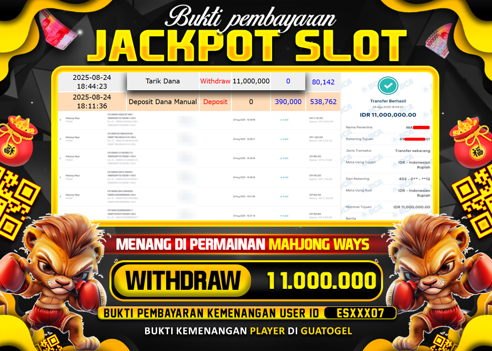 BUKTI JACKPOT LUNAS GUATOGEL