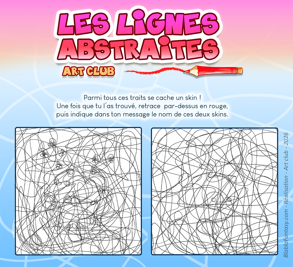 Jeu du trait abstrait 25 janvier