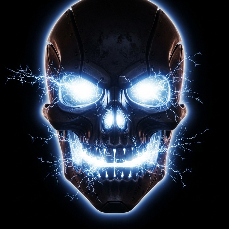 Sparkly Skull interactive Canvas shader