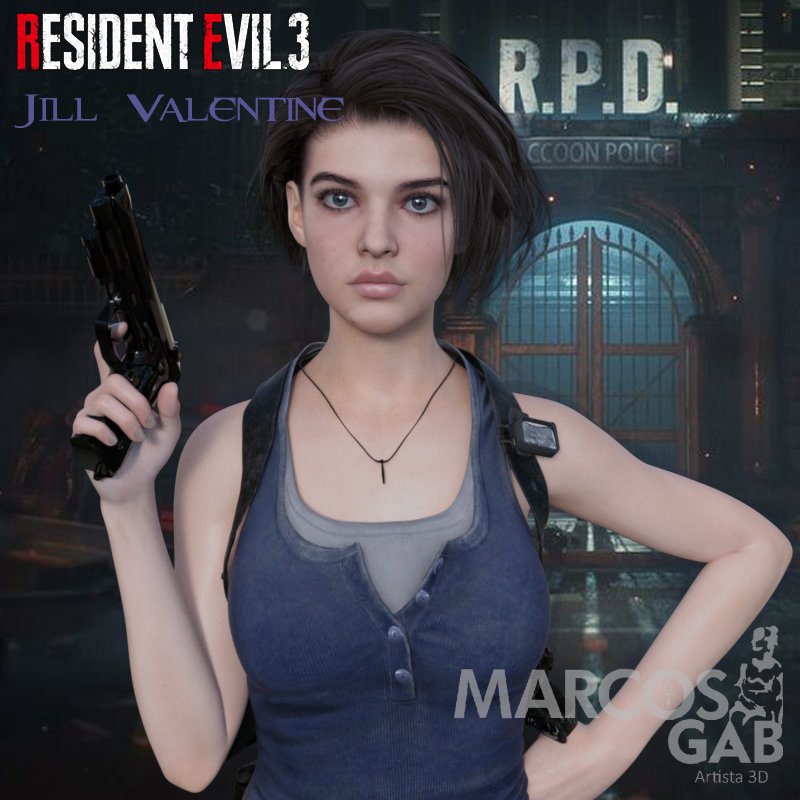 RE3E Jill Valentine For Genesis 8 Female