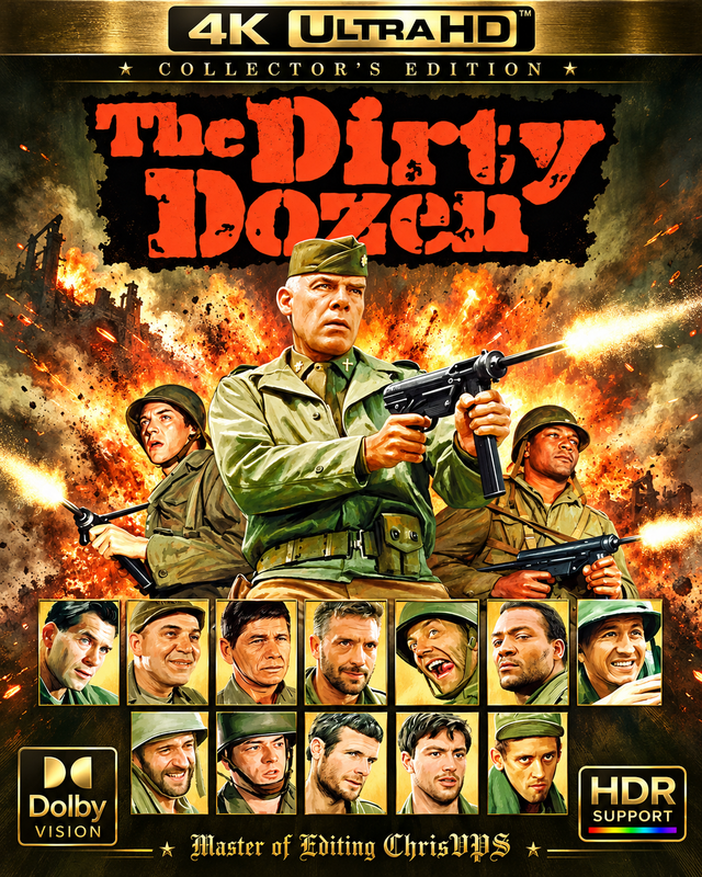 Parszywa dwunastka / The Dirty Dozen (1967) MULTI.HDR.DoVi.Hybrid.2160p.BDRemux.FLAC.AC3-ChrisVPS / LEKTOR i NAPISY