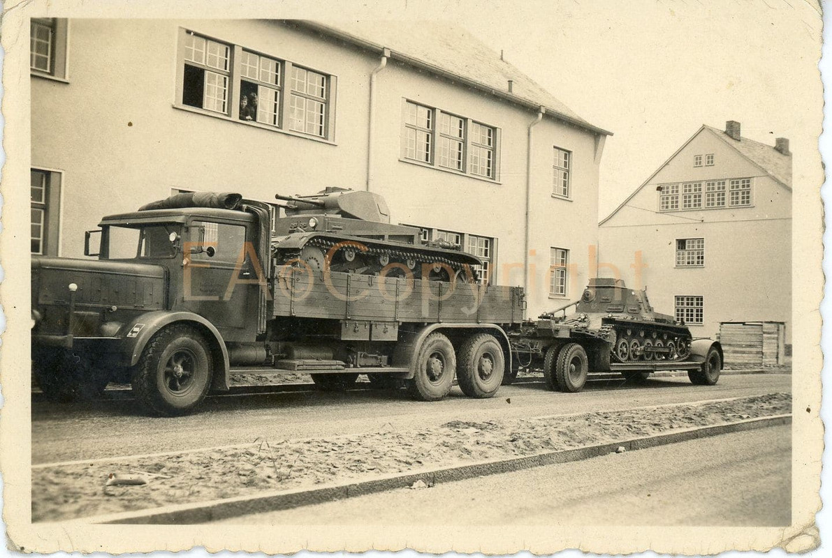 LKW Camion Truck Anhänger Trailer Panzer Tank Fo
