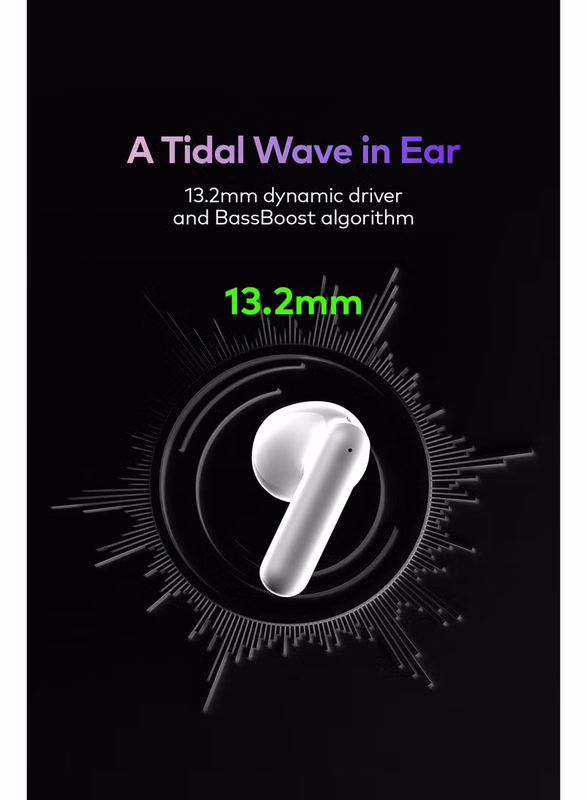 Rich Deep Bass 13.2mm Dynamic Driver Audio Sound