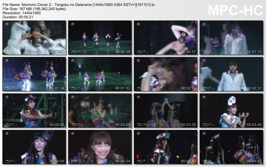 Momoiro Clover Z - Tengoku no Detarame [1440x1080i h264 SSTV ][1