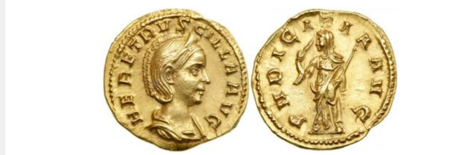 Katz auction - Roman Empire Herenia Etruscilla AV Aureus 249-251 BC IMG-20190728-091058