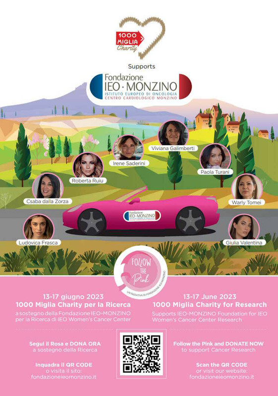 1000 Miglia Charity 2023, torna la Lamborghini rosa con 6 pink driver