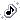Pixel art of a musical note, switching between white and black coloring