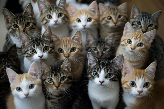 a lot of cats