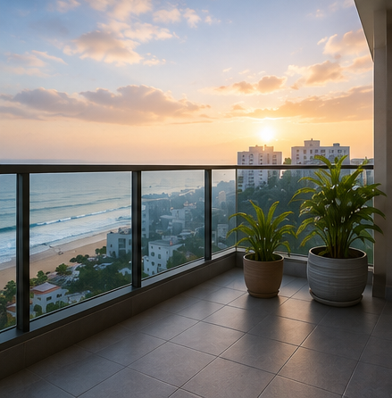 Balcony Glass Heat Reduction Film
